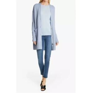 St. John Caviar Stretch Cotton Lyocell Skinny Fit Jeans Medium Blue Size 8‎